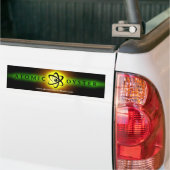 atoomoester-"gloeiende logo" bumpersticker (Op Truck)