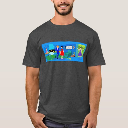 atoompalmspruitten cocktail Party T-Shirt (Voorkant)