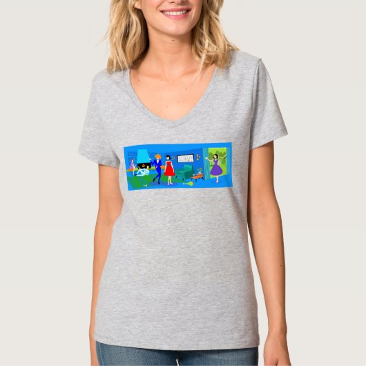 atoompalmspruitten cocktail Party T-Shirt (Voorkant)