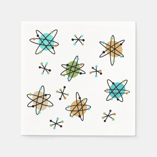 atoompapier uit de middeleeuwen Napkins Servet (Voorkant)