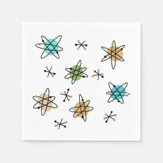 atoompapier uit de middeleeuwen Napkins Servet (Voorkant)