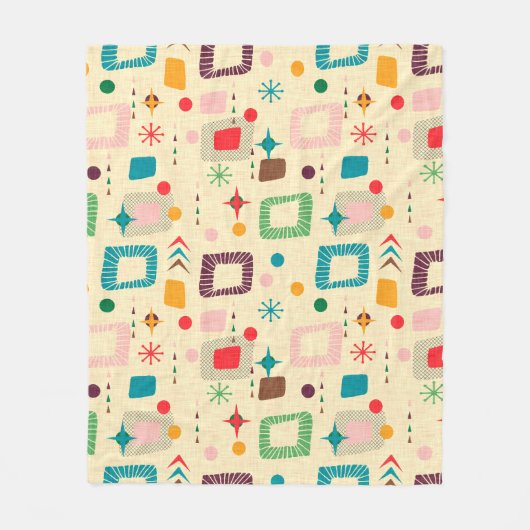 atoompatroon van 1950 fleece deken (Voorkant)