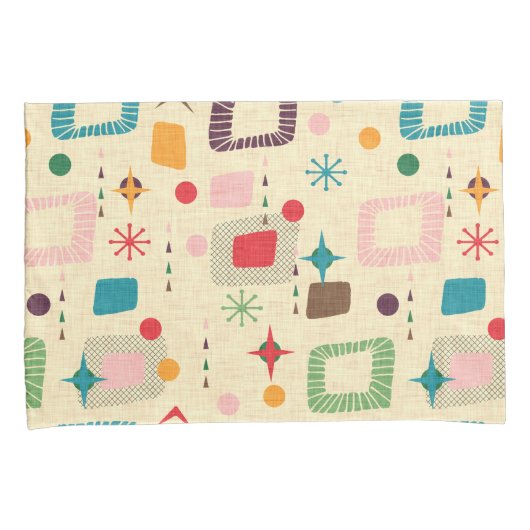 atoompatroon van 1950 kussensloop (Voorkant-Rechts)