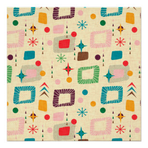 atoompatroon van 1950 perfect poster