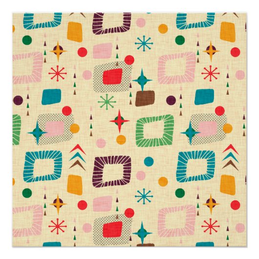 atoompatroon van 1950 perfect poster (Voorkant)