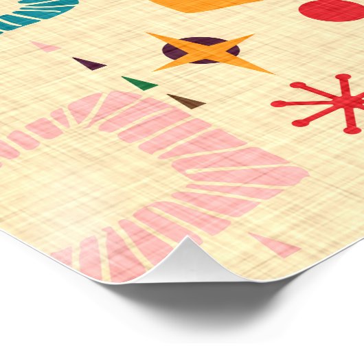 atoompatroon van 1950 perfect poster (Hoek)