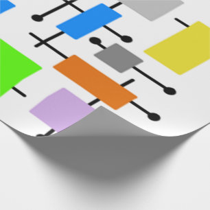 atoomrechthoeken cadeaupapier