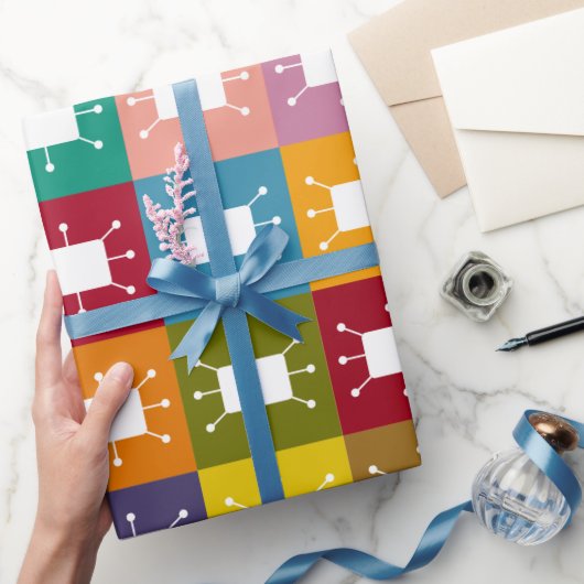 atoomrechthoeken cadeaupapier (Geschenken)
