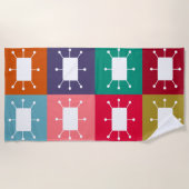 atoomrechthoeken strandlaken (Voorkant)