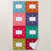 atoomrechthoeken strandlaken (Voorkant)