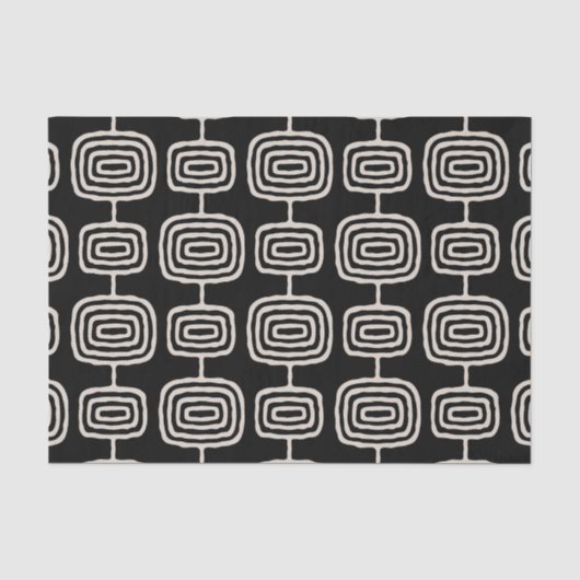 atoomringen Abstract patroon Tissuepapier (Voorkant)