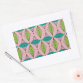 atoomroze draaimoer en starburst rechthoekschakela rechthoekige sticker (Envelop)