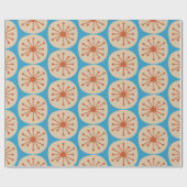 atoomStippen Retro mid-century modern patroon Cadeaupapier (Vlak)