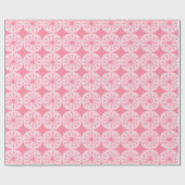 atoomStippen Retro Mideeuwse modderpatroon in roze Cadeaupapier (Vlak)