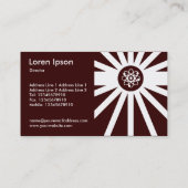 atoomstraling - bruin visitekaartje (Achterkant)