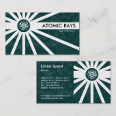 atoomstraling - groene aardtextuur visitekaartje (Voorkant / Achterkant)