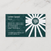 atoomstraling - groene aardtextuur visitekaartje (Achterkant)