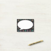 Atoomstructuur Patroon Spreekballon Wetenschap Post-it® Notes (Op bureau)
