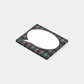 Atoomstructuur Patroon Spreekballon Wetenschap Post-it® Notes (Schuin)