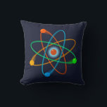 Atoomstructuur Wetenschap Kussen<br><div class="desc">WETENSCHAP KUSSEN. Cool,  trendy wetenschap geïnspireerd kussen ontworpen als cadeau voor alle wetenschappers,  wetenschapsleraren,  wetenschapsstudenten,  kortom elke wetenschapsnerd in je leven (en dat ben jij ook)! Ontworpen door Science Geekness© op http://www.zazzle.com/sciencegeekness*</div>