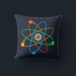 Atoomstructuur Wetenschap Kussen<br><div class="desc">WETENSCHAP KUSSEN. Cool,  trendy wetenschap geïnspireerd kussen ontworpen als cadeau voor alle wetenschappers,  wetenschapsleraren,  wetenschapsstudenten,  kortom elke wetenschapsnerd in je leven (en dat ben jij ook)! Ontworpen door Science Geekness© op http://www.zazzle.com/sciencegeekness*</div>