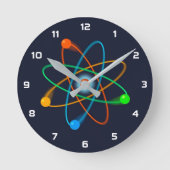 Atoomstructuur Wetenschap Ronde Klok (Voorkant)
