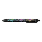 Atoomstructuurpatroon Zwarte Inkt Pen (Bodem)