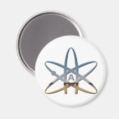 atoomsymbool Logidea atheist Magneet (Voorkant / Achterkant)