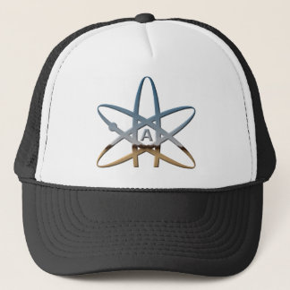 atoomsymbool Logidea atheist Trucker Pet