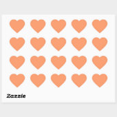 atoomtangerine (vaste kleur) hart sticker (Vel)