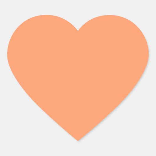 atoomtangerine (vaste kleur) hart sticker (Voorkant)