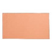 atoomtangerine (vaste kleur) kussensloop (Achterkant-Links)