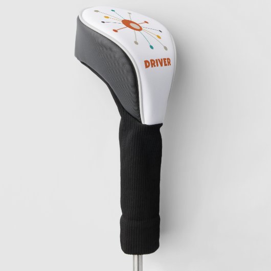 Atoomtijdperk begin midden eeuw Modern Golfheadcover (Schuin)