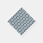 Atoomtijdperk geïnspireerd geometrisch patroon servet (Hoek)