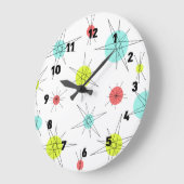 atoomtijdperk kleurrijke planten grote klok (Hoek)
