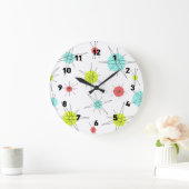 atoomtijdperk kleurrijke planten grote klok (Huis)
