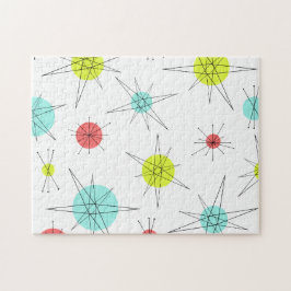 atoomtijdperk kleurrijke planten legpuzzel