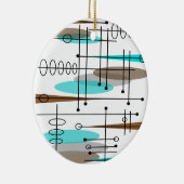 Atoomtijdperk midden-middeleeuwse moderne Abstract Keramisch Ornament (Rechts)