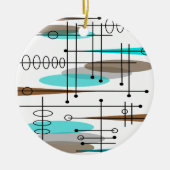 Atoomtijdperk midden-middeleeuwse moderne Abstract Keramisch Ornament (Voorkant)