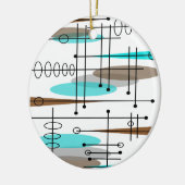 Atoomtijdperk midden-middeleeuwse moderne Abstract Keramisch Ornament (Links)