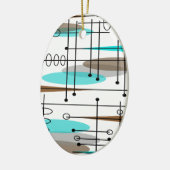 Atoomtijdperk midden-middeleeuwse moderne Abstract Keramisch Ornament (Links)