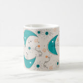 Atoomtijdperk midden-middeleeuwse moderne Abstract Koffiemok (Center)