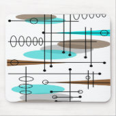 Atoomtijdperk midden-middeleeuwse moderne Abstract Muismat (Voorkant)