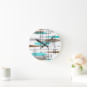 Atoomtijdperk midden-middeleeuwse moderne Abstract Ronde Klok (Huis)