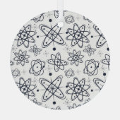 Atoomtijdperk: moderne patronen uit het midden van glas ornament (Achterkant)