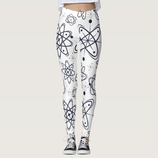 Atoomtijdperk: moderne patronen uit het midden van leggings (Voorkant)