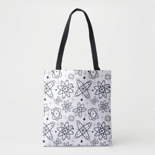 Atoomtijdperk: moderne patronen uit het midden van tote bag (Voorkant)