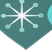 Atoomtijdperk Starbursts Blauwgroen Tafelkleed (Gekanteld)