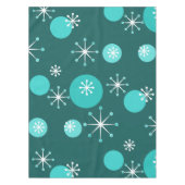 Atoomtijdperk Starbursts Blauwgroen Tafelkleed (Voorkant)