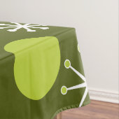 Atoomtijdperk Starbursts olijfgroen Tafelkleed (Voorbeeld)